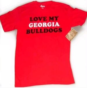 Georgia Bulldogs Love My Georgia Bulldogs Mens T shirt sz. Small New Ncaa